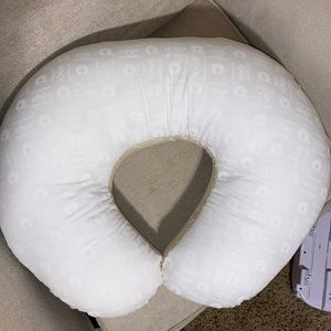 Boppy Nursing Pillow & White Boppy Cover